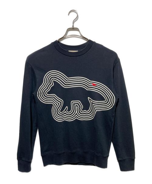 maison kitsune（メゾンキツネ）maison kitsune (メゾンキツネ) ロゴスウェット ネイビー サイズ:Mの古着・服飾アイテム