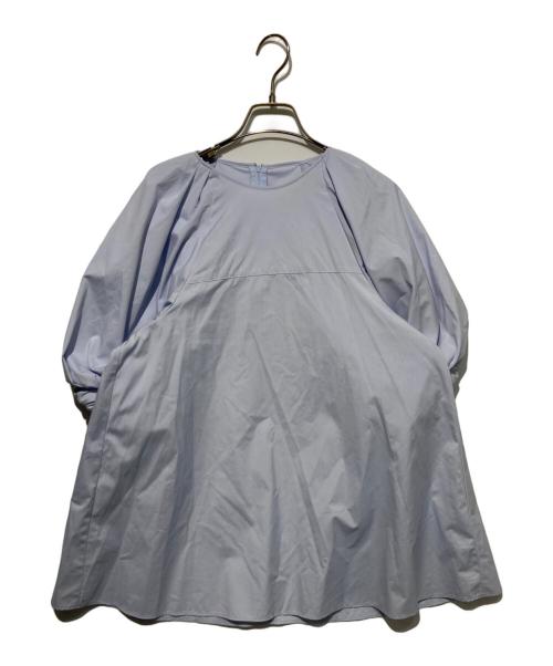 #Newans（ハッシュニュアンス）#Newans (ハッシュニュアンス) サークルスリーブAラインブラウス ブルー サイズ:1の古着・服飾アイテム