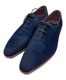 ZUO（-）の古着「ハラコレースアップシューズ」｜ネイビー