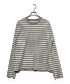 KAPITALキャピタル）の古着「スマイルエルボーボーダーカットソー」｜グレー