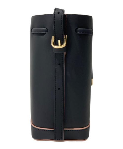 PARIS/64（パリ64）PARIS/64 (パリ64) Baby Alwaysスモールショルダーバッグ ブラック×ピンクの古着・服飾アイテム