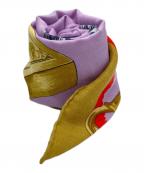 HERMESエルメス）の古着「トライアングルジェアンカシミヤシルクスカーフ」｜ブラウン×ピンク