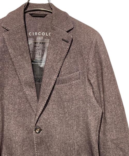 CIRCOLO 1901（チルコロ1901）CIRCOLO 1901 (チルコロ1901) テーラードジャケット ブラウン サイズ:SIZE 46の古着・服飾アイテム