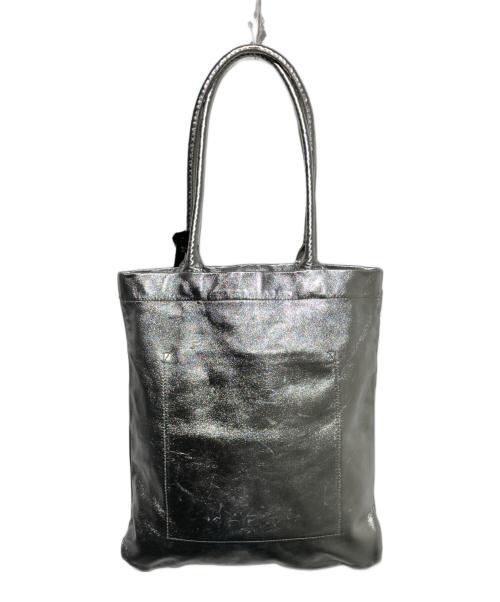 CHRISTIAN PEAU（クリスチャンポー）CHRISTIAN PEAU (クリスチャンポー) シープレザーハンドバッグ シルバーの古着・服飾アイテム