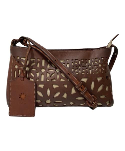 genten（ゲンテン）genten (ゲンテン) サスカットバスケット ショルダーバッグ ブラウンの古着・服飾アイテム