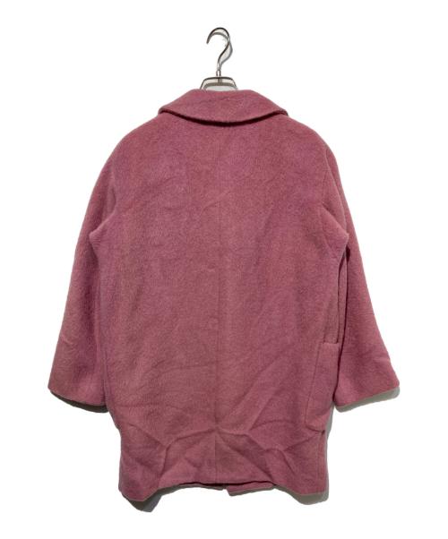 WEEKEND Max Mara（ウィークエンド マックスマーラ）Weekend Max Mara (ウィークエンド マックスマーラ) シャギーウールチェスターコート ピンク サイズ:38の古着・服飾アイテム