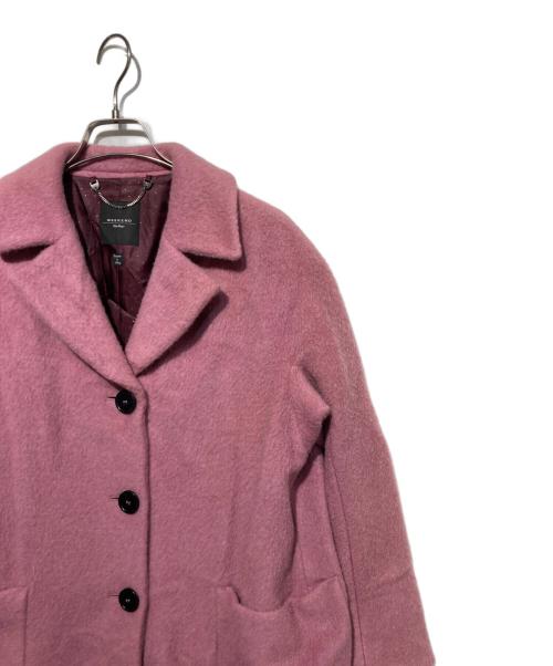 WEEKEND Max Mara（ウィークエンド マックスマーラ）Weekend Max Mara (ウィークエンド マックスマーラ) シャギーウールチェスターコート ピンク サイズ:38の古着・服飾アイテム