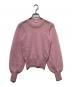 RED VALENTINO（レッドヴァレンティノ）の古着「シアー切替ニット」｜ピンク