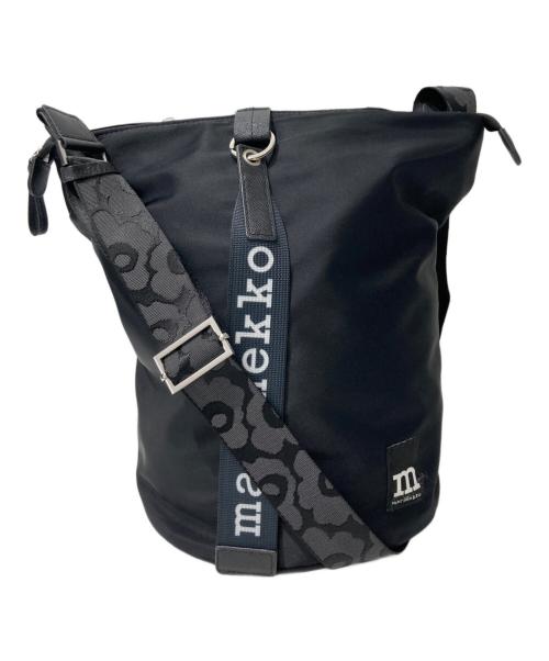 marimekko（マリメッコ）marimekko (マリメッコ) All Day Bucket Unikko ショルダーバッグ ブラックの古着・服飾アイテム