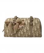 Christian Diorクリスチャン ディオール）の古着「ロマンティックフラワートロッターハンドバッグ」｜ピンク