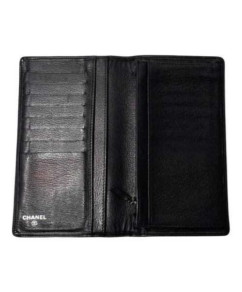 CHANEL（シャネル）CHANEL (シャネル) カメリアココマーク長財布 ブラックの古着・服飾アイテム
