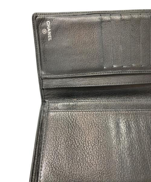 CHANEL（シャネル）CHANEL (シャネル) カメリアココマーク長財布 ブラックの古着・服飾アイテム