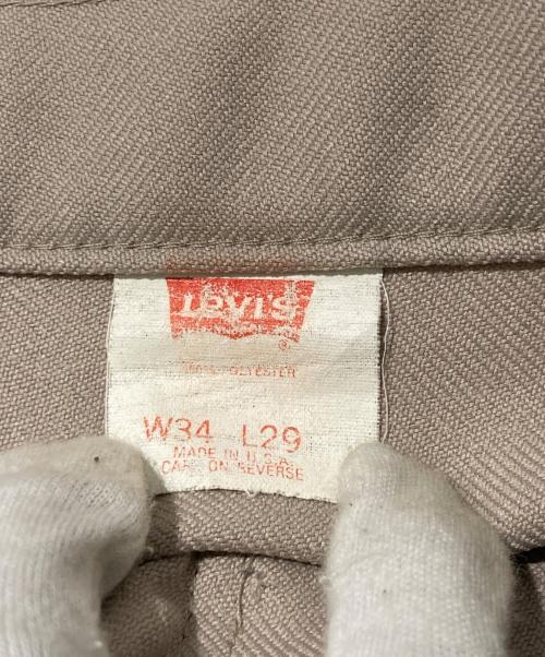 LEVI'S（リーバイス）LEVI'S (リーバイス) スタプレブーツカットパンツ ベージュ サイズ:W34×L29の古着・服飾アイテム