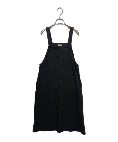 fog linen work（フォグリネンワーク）fog linen work (フォグリネンワーク) リネンサロペット ブラック サイズ:1の古着・服飾アイテム