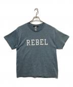 UNDERCOVERアンダーカバー）の古着「REBELパッチTシャツ」｜グレー