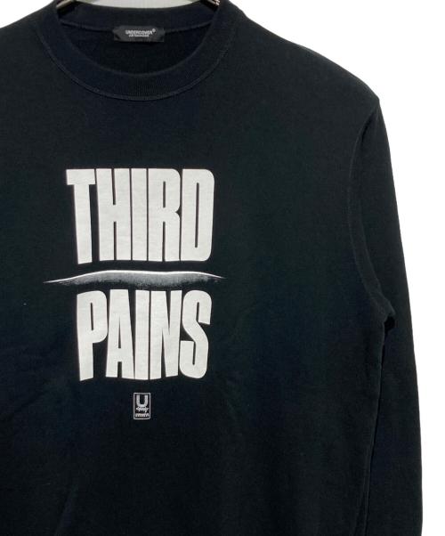 UNDERCOVER（アンダーカバー）UNDERCOVER (アンダーカバー) THIRD PAINSロゴスウェット ブラック サイズ:4の古着・服飾アイテム
