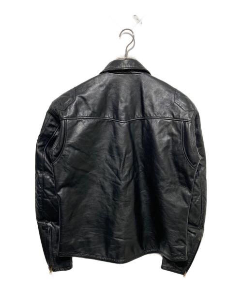 MORGAN（モーガン）MORGAN (モーガン) クラシックライダー シングルバイカージャケット ブラック サイズ:XLの古着・服飾アイテム