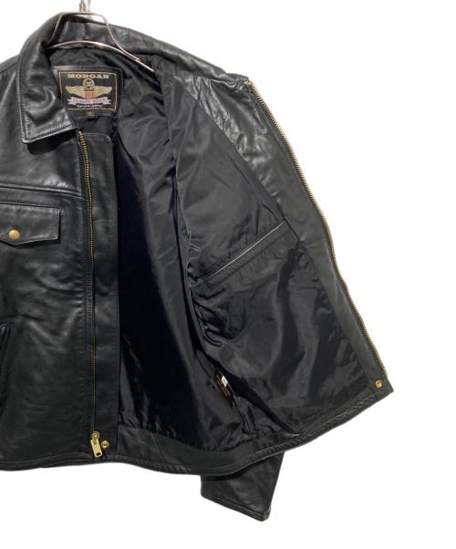 MORGAN（モーガン）MORGAN (モーガン) クラシックライダー シングルバイカージャケット ブラック サイズ:XLの古着・服飾アイテム