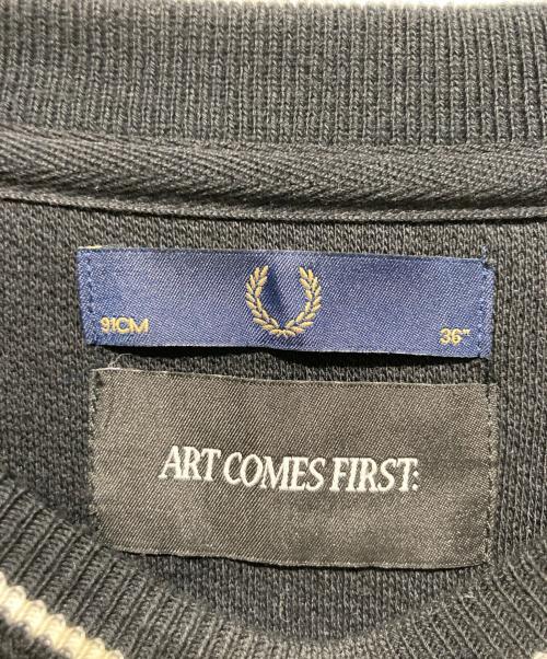 FRED PERRY（フレッドペリー）FRED PERRY (フレッドペリー) ロゴスウェット ブラック サイズ:36の古着・服飾アイテム