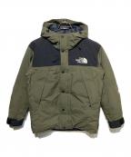 THE NORTH FACEザ ノース フェイス）の古着「マウンテンダウンジャケット」｜カーキ×ブラック