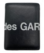 COMME des GARCONSコムデギャルソン）の古着「HUGE LOGO  2つ折り財布」｜ブラック