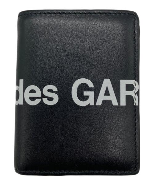 COMME des GARCONS（コムデギャルソン）COMME des GARCONS (コムデギャルソン) HUGE LOGO  2つ折り財布 ブラックの古着・服飾アイテム