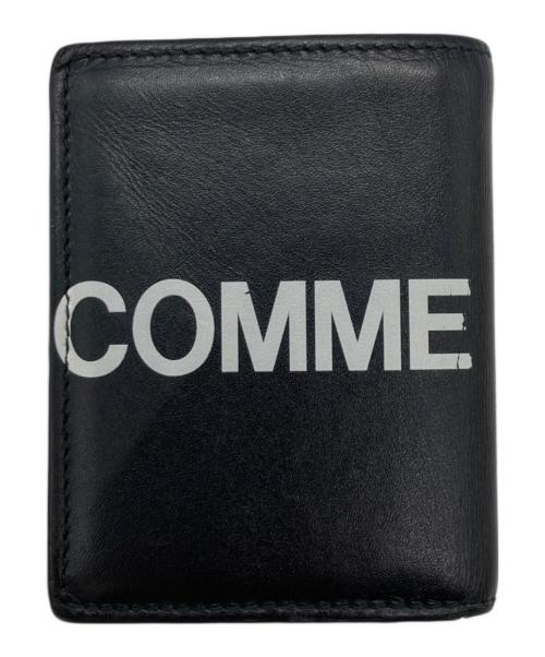 COMME des GARCONS（コムデギャルソン）COMME des GARCONS (コムデギャルソン) HUGE LOGO  2つ折り財布 ブラックの古着・服飾アイテム