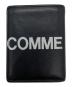 COMME des GARCONS (コムデギャルソン) HUGE LOGO  2つ折り財布 ブラック：13000円