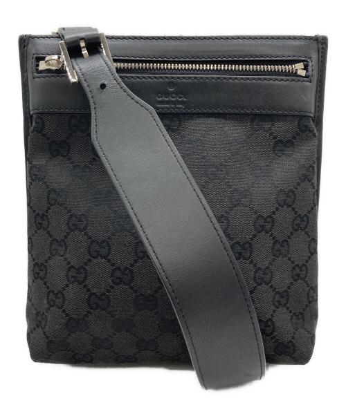 GUCCI（グッチ）GUCCI (グッチ) GGショルダーバッグ ブラックの古着・服飾アイテム