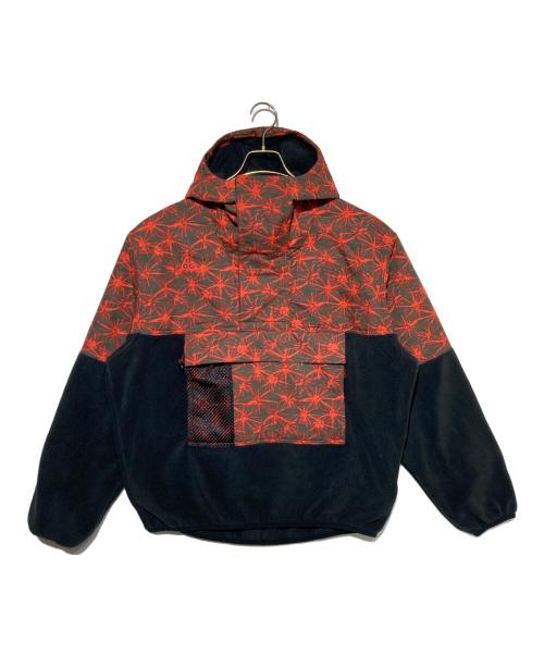 NIKE ACG（ナイキエーシージー）NIKE ACG (ナイキエージーシー) 切替フリースジャケット レッド×グレー サイズ:Mの古着・服飾アイテム