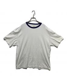 BLURHMS（ブラームス）の古着「オーバーサイズTシャツ」｜ホワイト×ネイビー