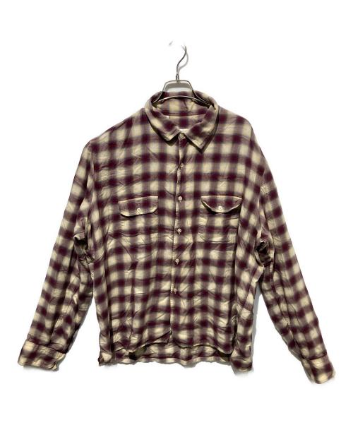 Salvatore Piccolo（サルヴァトーレ・ピッコロ）Salvatore Piccolo (サルヴァトーレ・ピッコロ) フランネルオンブレチェックシャツ レッド サイズ:XLの古着・服飾アイテム