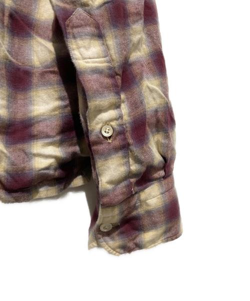 Salvatore Piccolo（サルヴァトーレ・ピッコロ）Salvatore Piccolo (サルヴァトーレ・ピッコロ) フランネルオンブレチェックシャツ レッド サイズ:XLの古着・服飾アイテム