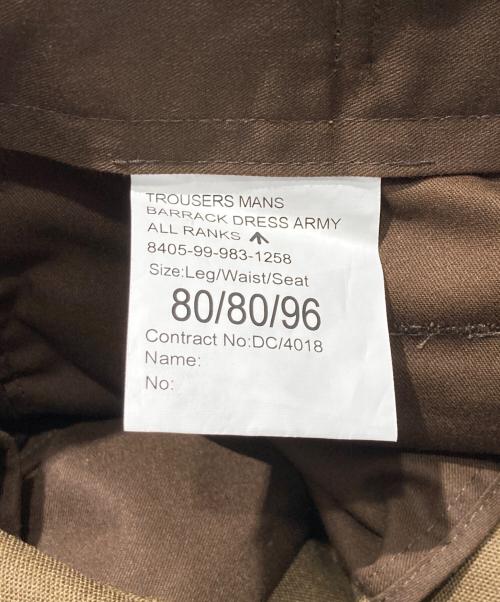 MILITARY（ミリタリー）MILITARY (ミリタリー) British Army Dress pants ブラウン サイズ:80の古着・服飾アイテム
