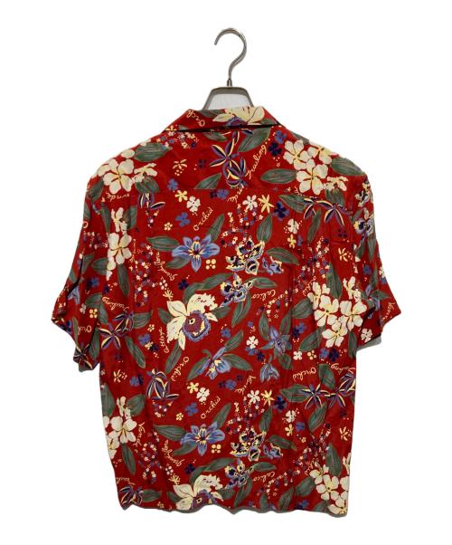 SILVER STONE（シルバーストーン）SILVER STONE (シルバーストーン) Aloha-lohaアロハシャツ/アロハロハ レッド サイズ:Ｌの古着・服飾アイテム