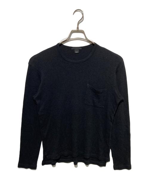 HELMUT LANG（ヘルムートラング）HELMUT LANG (ヘルムートラング) レーヨンウールカットソー ブラック サイズ:Lの古着・服飾アイテム