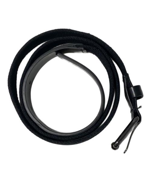 Y-3（ワイスリー）Y-3 (ワイスリー) レザー切替ベルト ブラックの古着・服飾アイテム