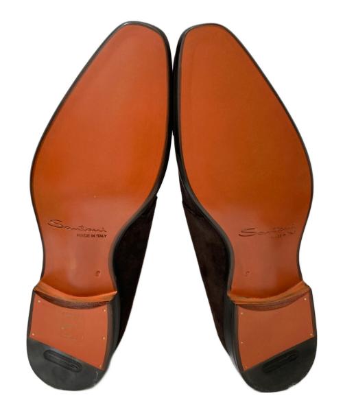 Santoni（サントーニ）Santoni (サントーニ) ダブルモンクストラップローファー ブラウン サイズ:9の古着・服飾アイテム