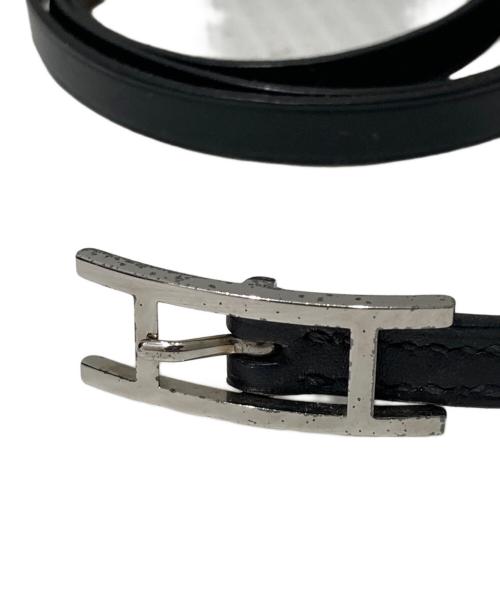 HERMES（エルメス）HERMES (エルメス) アピ3 ロング ブレスレット ブラックの古着・服飾アイテム