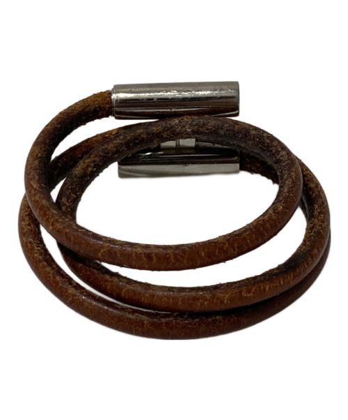 HERMES（エルメス）HERMES (エルメス) トゥルニス ブレスレット ブラウンの古着・服飾アイテム