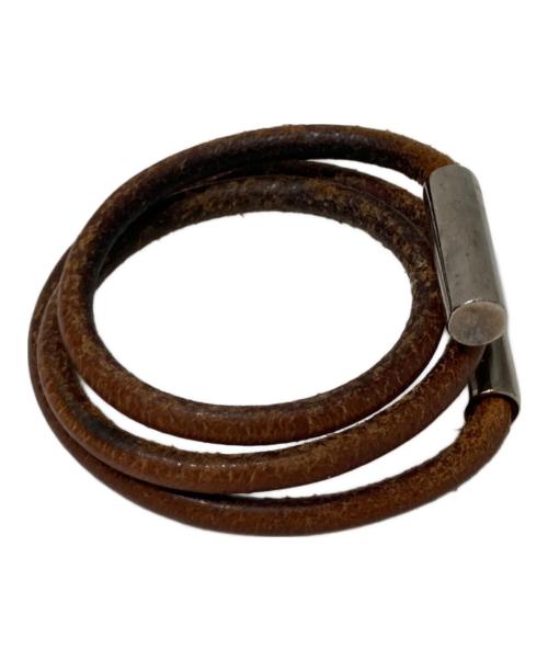 HERMES（エルメス）HERMES (エルメス) トゥルニス ブレスレット ブラウンの古着・服飾アイテム