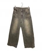 JOURNAL STANDARDジャーナルスタンダード）の古着「デニムキャノン ベルテッドダイ」｜ブラック