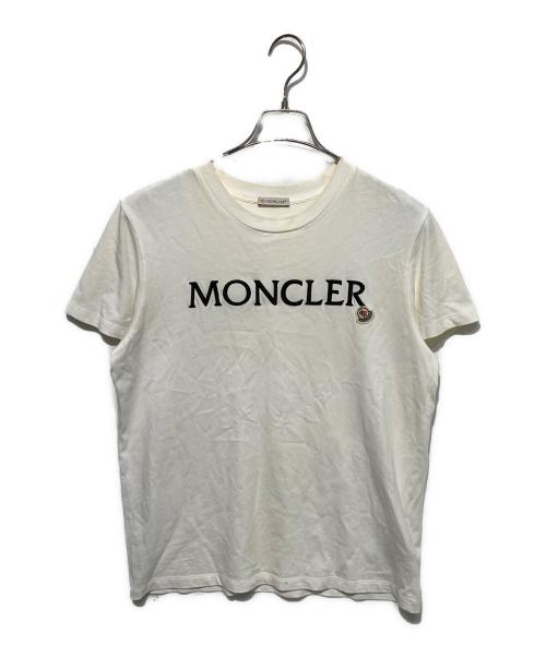 MONCLER（モンクレール）MONCLER (モンクレール) MAGLIA MANICHE CORTE Tシャツ ホワイト サイズ:Lの古着・服飾アイテム