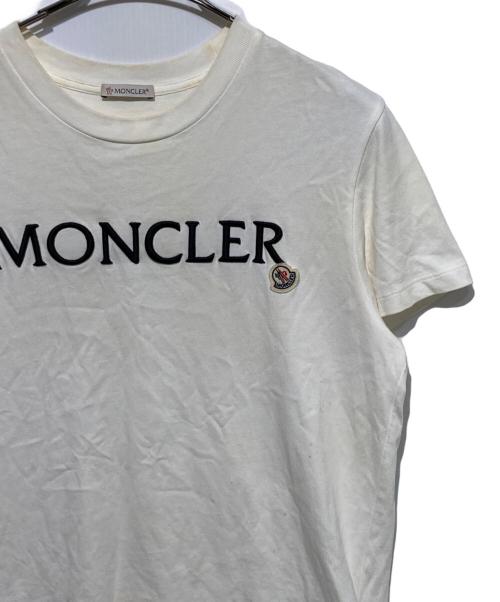 MONCLER（モンクレール）MONCLER (モンクレール) MAGLIA MANICHE CORTE Tシャツ ホワイト サイズ:Lの古着・服飾アイテム