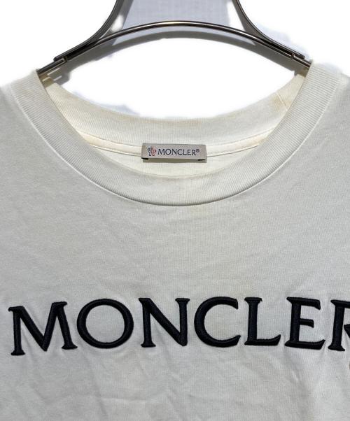 MONCLER（モンクレール）MONCLER (モンクレール) MAGLIA MANICHE CORTE Tシャツ ホワイト サイズ:Lの古着・服飾アイテム