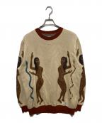 WACKO MARIAワコマリア）の古着「JACQUARD CREW NECK SWEATHER」｜ベージュ