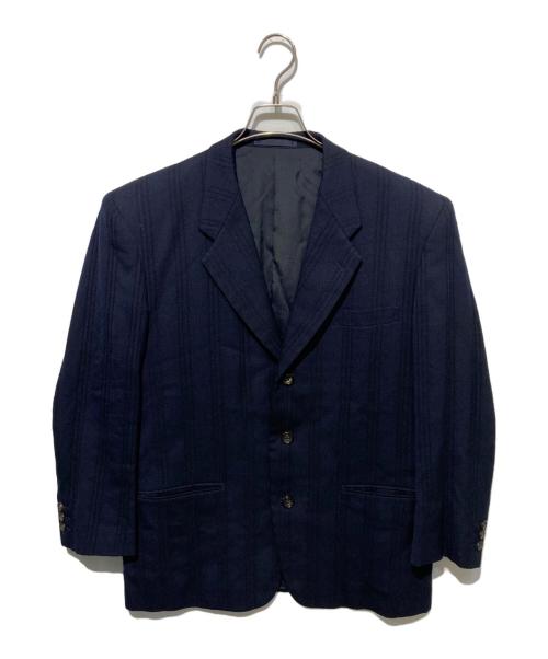 COMME des GARCONS HOMME（コムデギャルソン オム）COMME des GARCONS HOMME (コムデギャルソン オム) ウールテーラードジャケット ネイビー サイズ:Sの古着・服飾アイテム