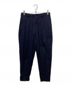 COMME des GARCONS HOMMEコムデギャルソン オム）の古着「ウールタックパンツ」｜ネイビー