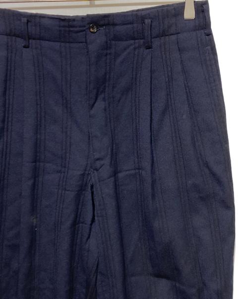 COMME des GARCONS HOMME（コムデギャルソン オム）COMME des GARCONS HOMME (コムデギャルソン オム) ウールタックパンツ ネイビー サイズ:Sの古着・服飾アイテム