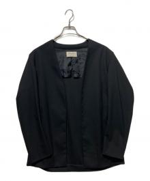 Adam et Rope（アダム エ ロペ）の古着「ノーカラージャケット」｜ブラック